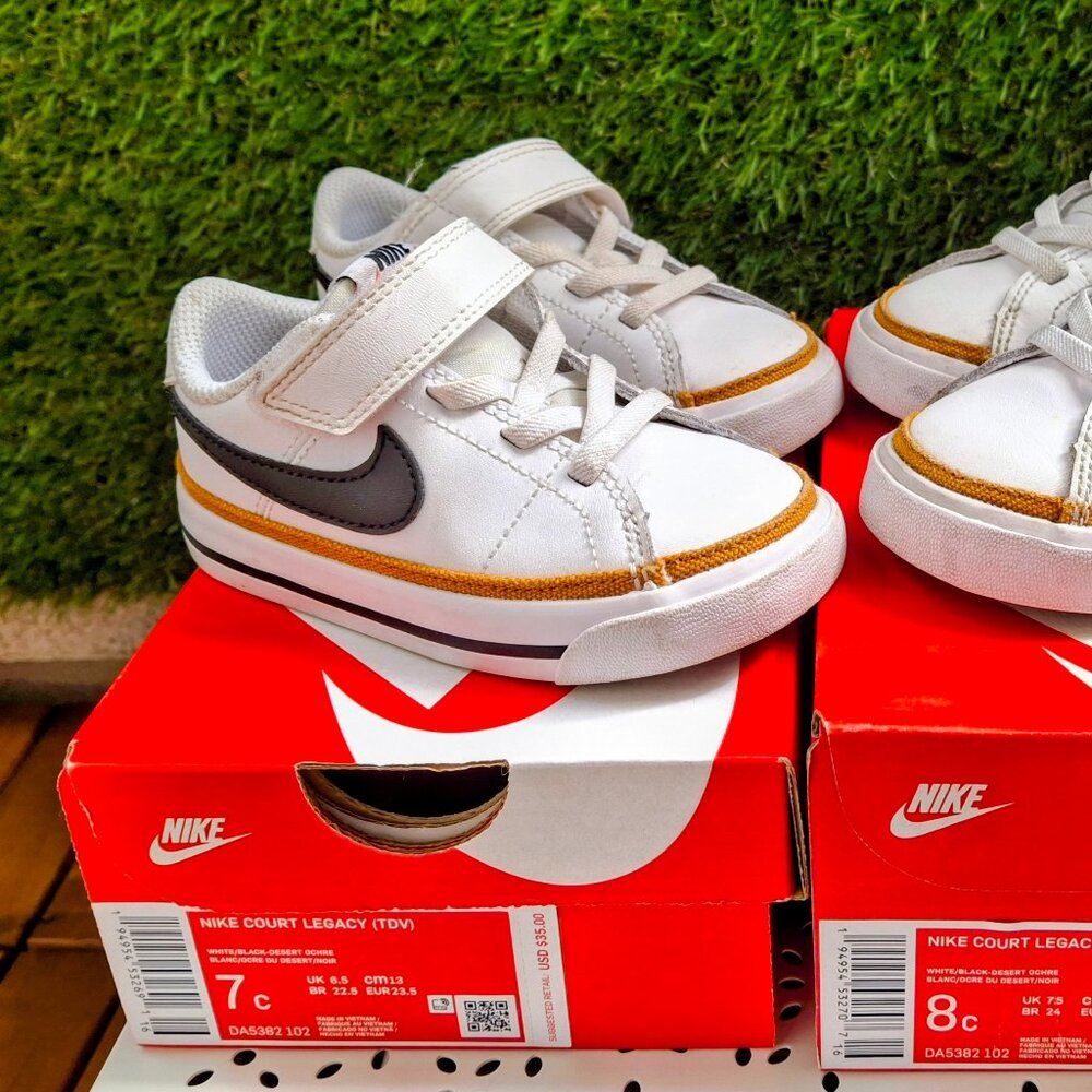 Toddler Nike Court Legacy White 7c + 8c